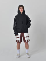Pocket Lined Shifted Hoodie